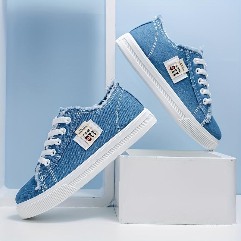 Herbst Neue Canvas Schuhe Damen Kleine Weiße Schuhe Studenten Flache Sohle Sportliche Board Schuhe Mode Vielseitig Weiche Sohle Große Größe Damen Einzelne Schuhe