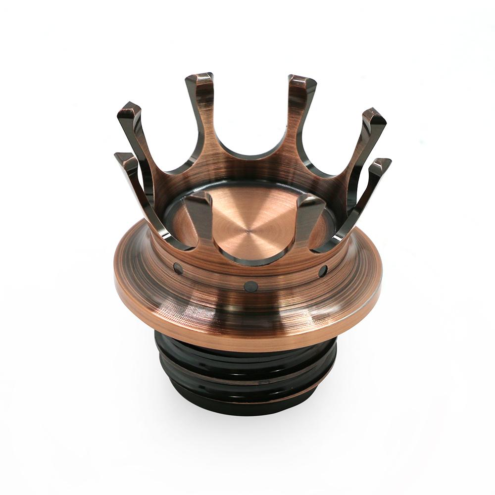 

Крышка топливного бака Crown Vented, совместимая с Harley Sportster XL 883 1200 48 Dyna Touring Road King Softail Custom коричневый