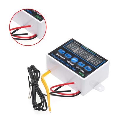 W88 W1411 Digital LED Temperaturregulator 12V 220V 10A Intelligent Termostatkontakt med NTC Sensor