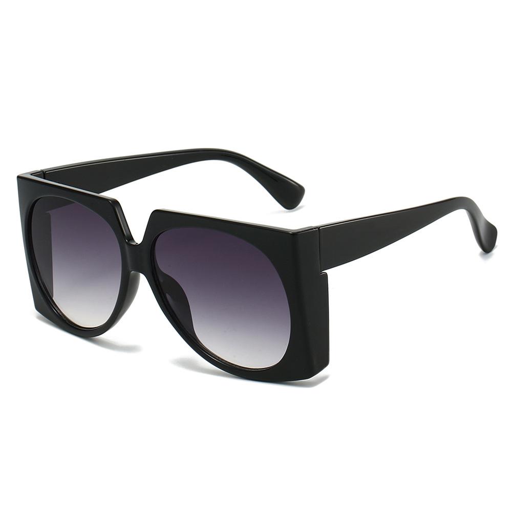 New Retro Leopard Gradient Square Large Frame Women Sunglasses Y2K Fashion Luxury Personality Candy Color UV400