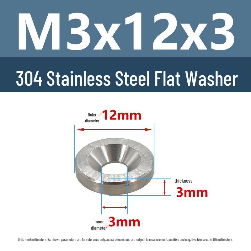 Yi Gu 304 Stainless Steel Conical Countersunk Washer with Retaining Ring