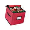 64 Grids Foldable Christmas Ornament Storage Box With Oxfords Fabric for Holiday Decorations Organization HX6C