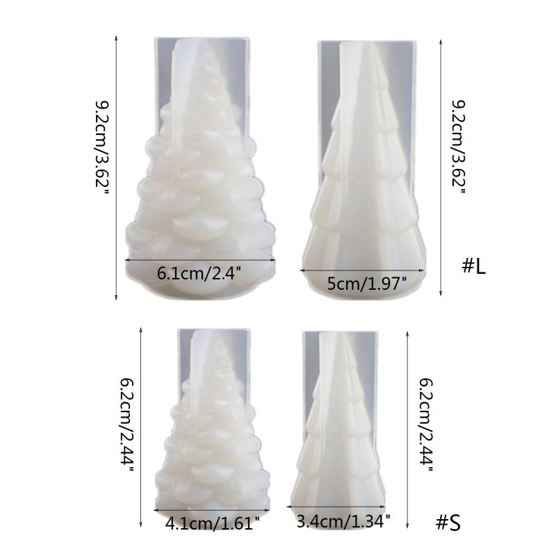3D Christmas Tree Silicone Resin Mold DIY Jewelry Light Holder Epoxy Resin Mold DIY Handmade Crafts Candle Holder Decor