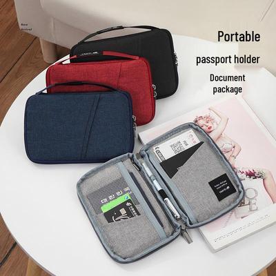 Korean Style Waterproof Passport and Document Organizer – Large Capacity Travel Wallet