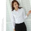 Women Korean Style Slim Fit Solid Color Long Sleeve Professional Work Office Shirt