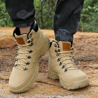 Hiking Work Boots Men's Tactical Boots Waterproof Military Boots Outdoors Desert Boots