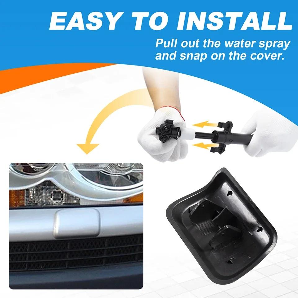 Car Accessories Front Bumper Headlight Washer Cover Cap Headlamp Jet Spray For VOLVO XC90 2003 2004 2005 2006 30698208 30698209