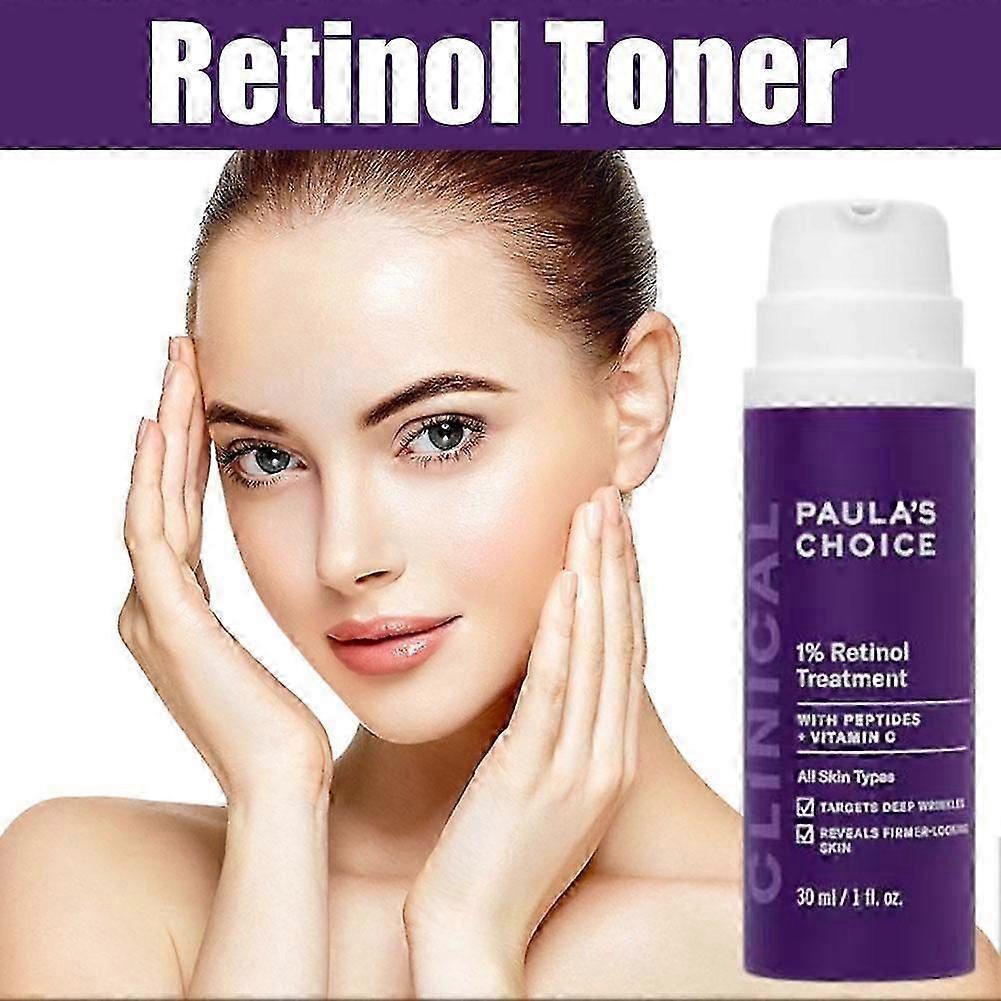 Retinol Serum 30ml Anti-Aging Gesichtsbehandlung Reduziert Falten Strafft die Haut Nacht-Reparatur-Formel Für Alle Hauttypen