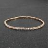 9Pcs Stackable Elastic Crystal Bead Bracelet Rhinestones Handchain Fashionable Stretch Wristchains Jewelry for Women