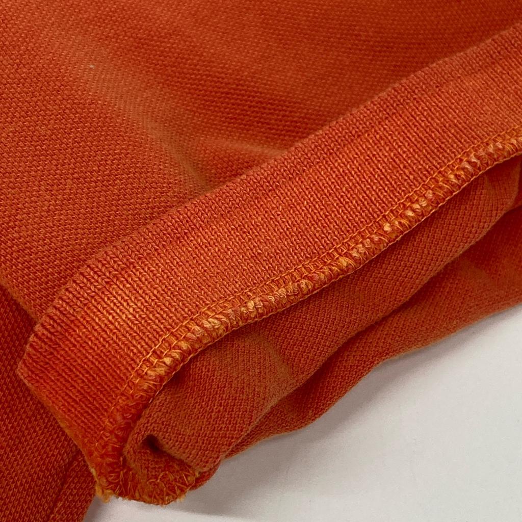 STONE ISLAND 621522S67 Orange Logo Embroidered Polo Shirt Tops M OrangeUsed