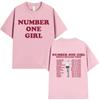 Ros Number One Girl T Shirt Unisex Unisex Clothing Harajuku Tshirt Y2k Unisex High Quality Cotton Short Sleeve Tee Shirt Fans Gift