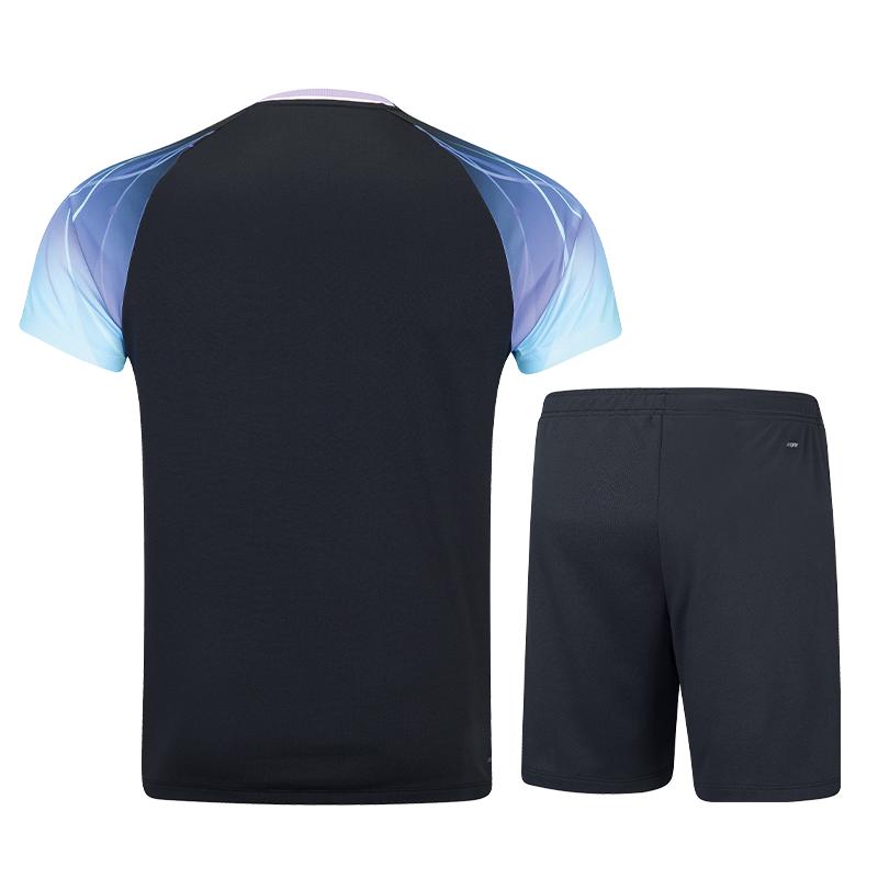 Li Ning Table Tennis Collection Table Tennis Clothing Sets Unisex Black AATW009-1