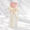 Nordische Kunststoffvase Einfach Rosa Frischblumentopf Aufbewahrungsflasche für Blumen Wohnzimmer Moderne Heimdekorationen Ornamente