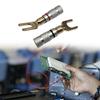 Upgrades Gold Plated U Type Banana Plug Y Speaker Fork Audiophile Plugs for Home Theater & Professional Audio System