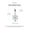Authentic Original Charm Bead Components Copper Metal Winter Ice Frost Snowflake Beadss Compatible With Plata Bracelets Designed For Women High