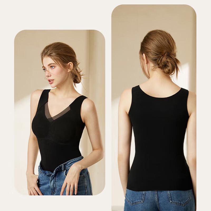 Urban Beauty Women's Graphene Thermal Vest with Built-in Bra
