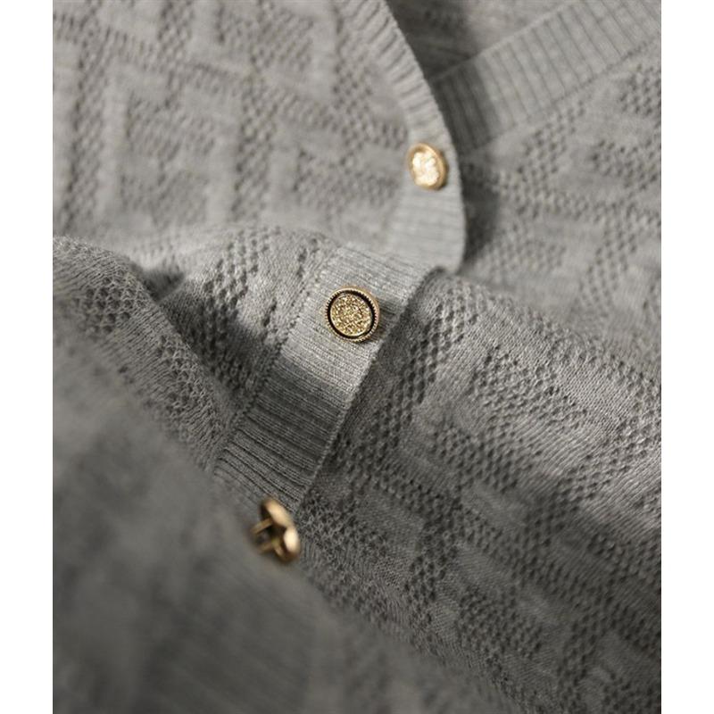 Fashionable Knitted Women's Autumn Wear Micro Transparent V-neck Long Sleeved Top T-Shirts Women’s