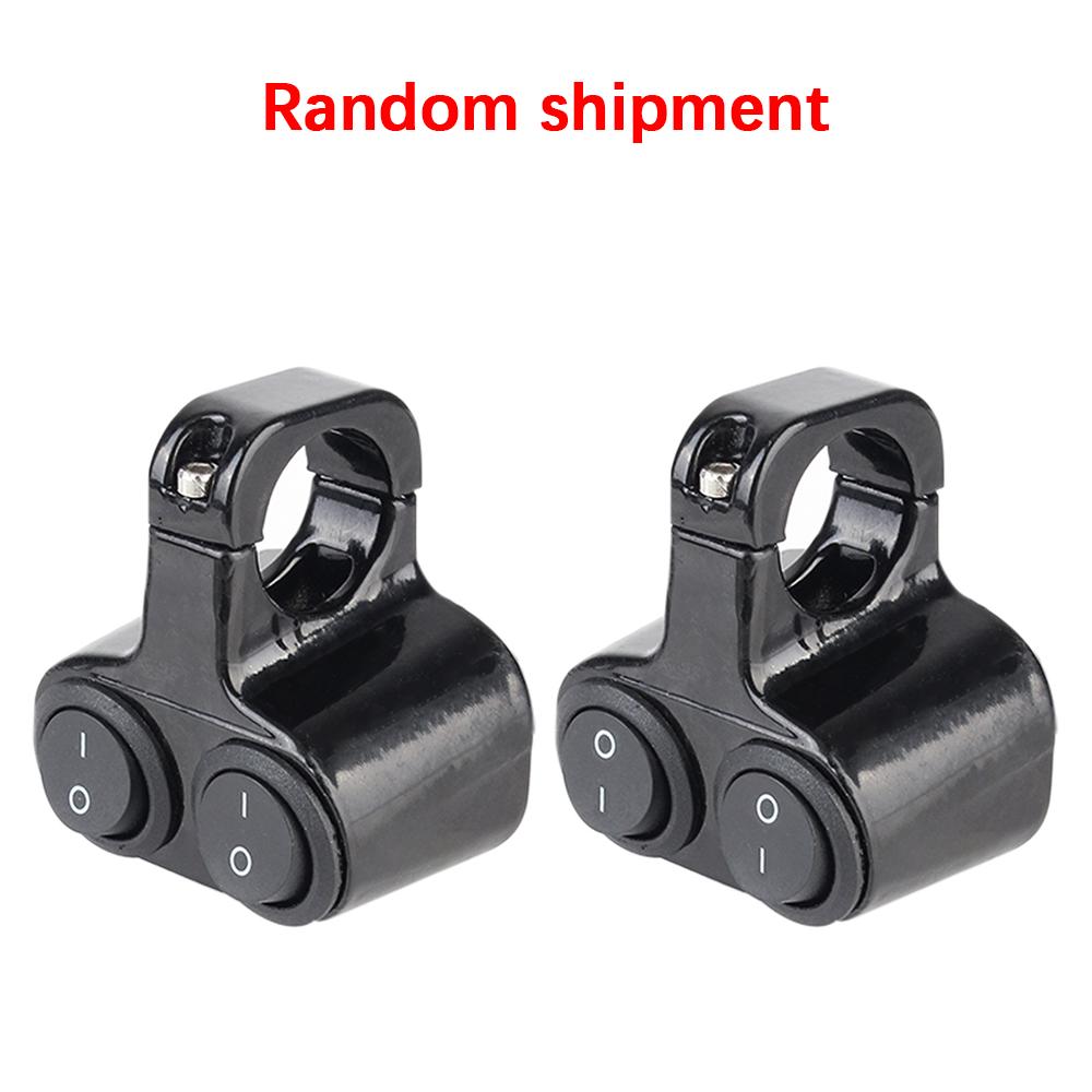 Aluminum Alloy 7/8in  22mm Dual Button Control 12V Headlight Switch Motorcycle Handlebar Flasher Speaker Switch