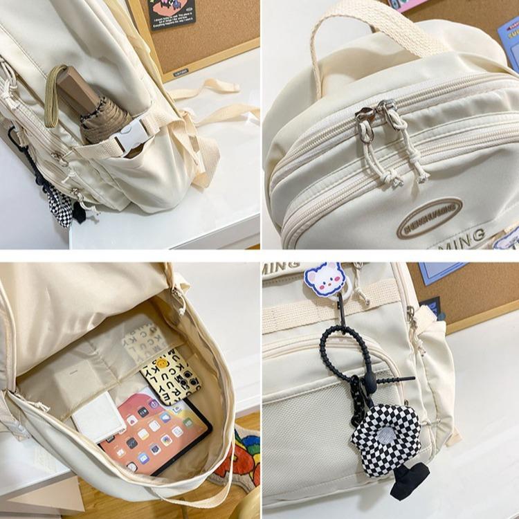 Schoolbag New Middle School Schoolbag Fashion Ins College Style Large Capacity Backpack Korean Version of Leisure Travel Backpack