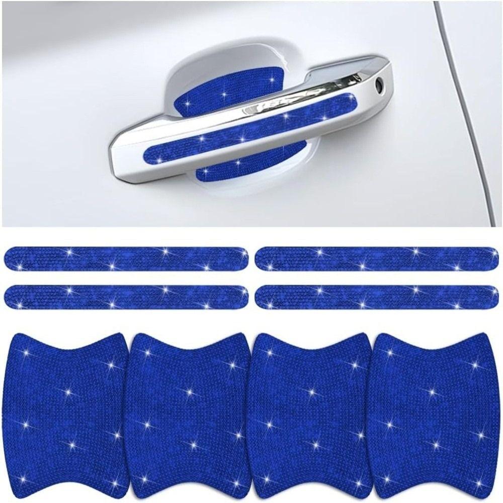 8PCS Set Door Handle Protector Bling Auto Handle Sticker  For Auto Accessories