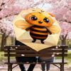 1PC Bee Heart Automatic Open/Close Umbrella with Windproof, 8-Rib Sturdy Canopy, Durable Ribs, Fashionable Design1290A