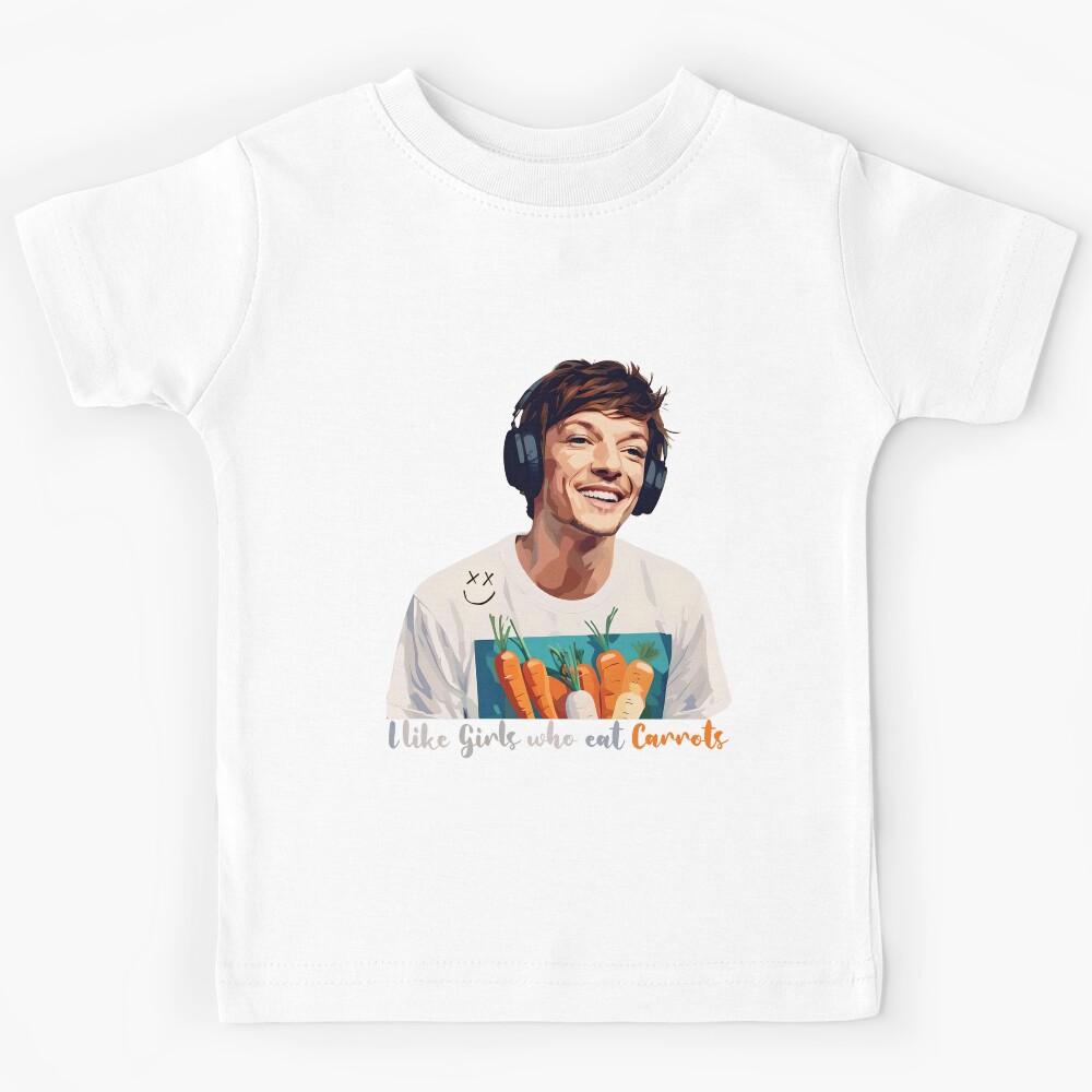 Louis Tomlinson - I Like Girls who eat Carrots Kids T-Shirt 130
