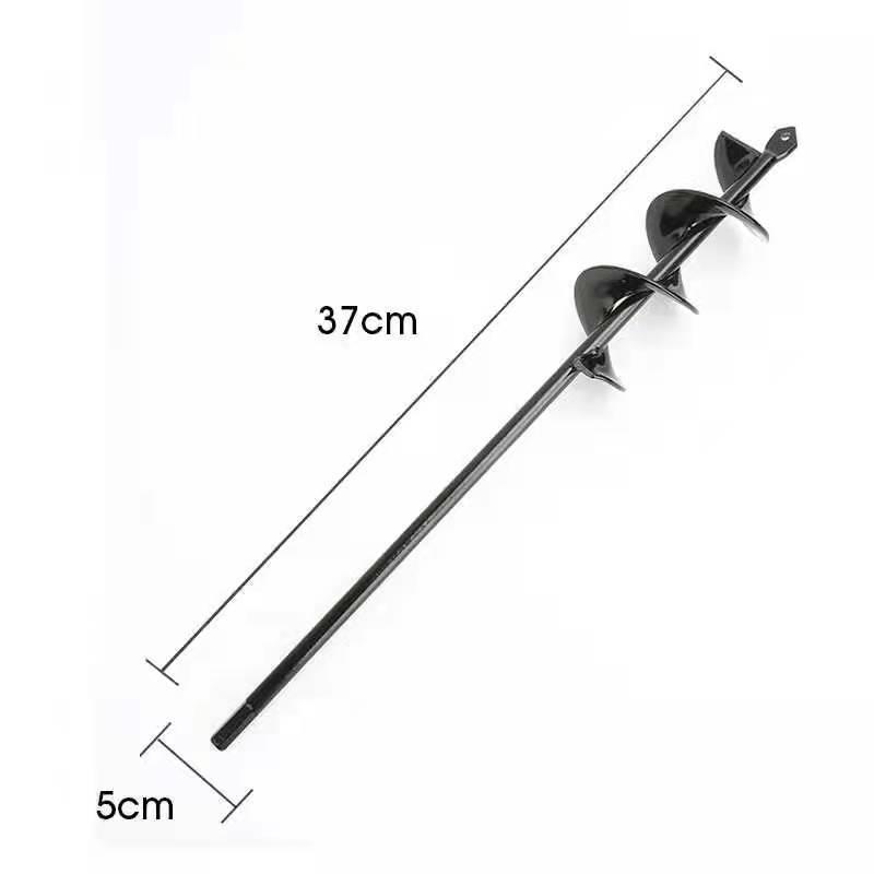 Zahradní vrtačka: Spirálový vrták pro sázení květin, trávy a zeleniny; Všestranný nástroj pro terénní úpravy, kypření půdy a hnojení