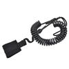 TPU Coiled Spring Waist Safety Rope Outdoor Surfboard Water Sport Surfboard Leash Comfortable Surfboard Leash Easily Use