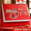 2026 Chinese Red Horse Year Festive Calendar: Hollowed-Out Design, Corporate Gift