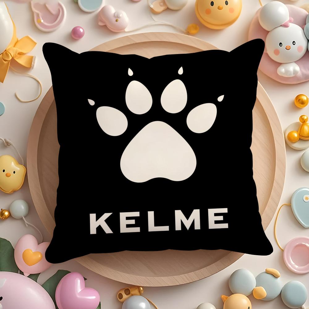 Luxury Fashion K-Kelme Cushion Cover Plush Fabric Soft Double-Sided Printed Sofa Pillow Case Colorfast Home Decor Gift