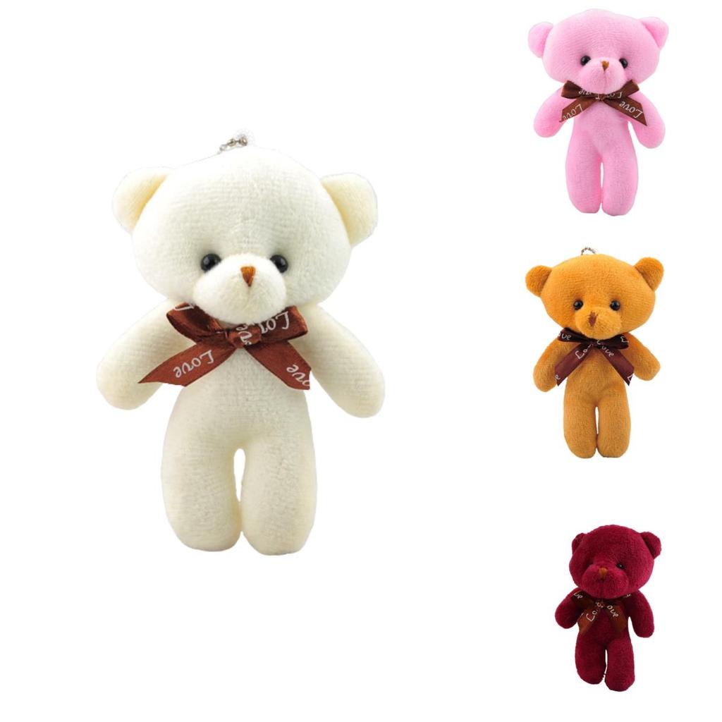 Plush Teddy Bear Toy Keychain Keyring Pendant Stuffed Doll Gift Girlfriend Kids