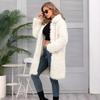 Women's Imitation Fur Jacket Top Plush Lapel Coat Long Autumn and Winter New