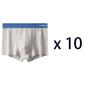 10 Pcs Men's Striped Homme U Convex Boxer Shorts Underwear Sexy Underpants Man Male Lingerie Boxershorts Panties