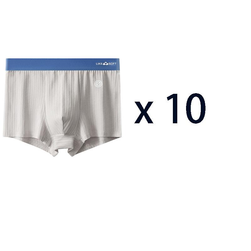 10 ks Pánské pruhované Homme U konvexní boxerky spodní prádlo sexy spodky mužské spodní prádlo boxerky kalhotky