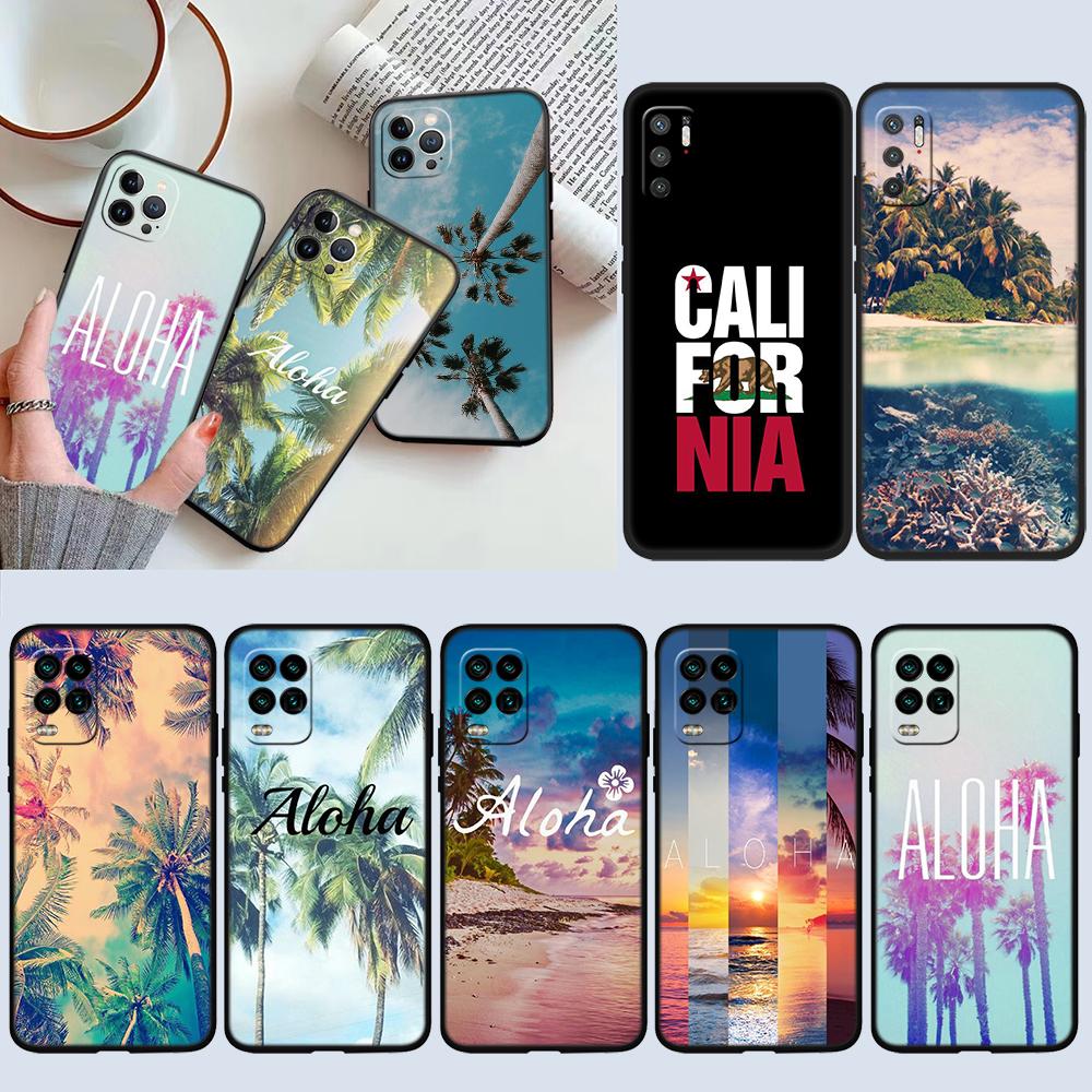 NH8 Beach Aloha Tree Summer Case for Motorola Edge 60 60s 70 G86 G56 G54 E14 G04S G45 G54 G64 S30 S50 X30 X40 X50 Pro Power