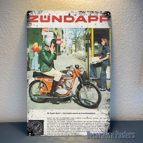 Zundapp Vintage Motorcycle Metal Poster  Tin Sign Size20x30cm  aluminum 20x30cm（7.8x11.8inch）