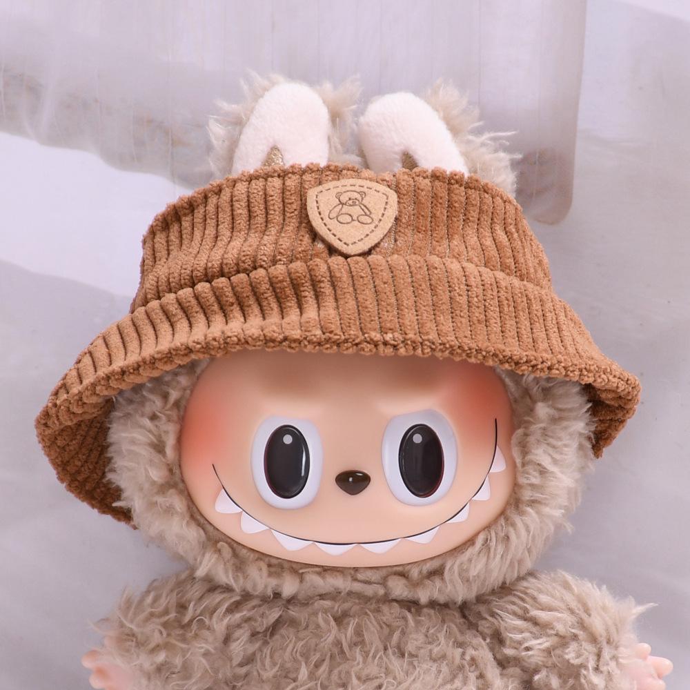Colgante de Sombrero Labubu de 17cm: Accesorio de Ropa/Llavero/Colgante para Bolso de Hombro/Vaso de Agua