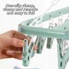 1/2pcs Multifunctional 32 Clips Folding Clothes Dryer Hanger Clothes Socks Drying Rack Home Gadgets Clothe Peg with Plastic Clip