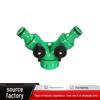Quick Water Hose Splitter: Universal Two-Nipple Adapter for Garden and Greenhouse Irrigation