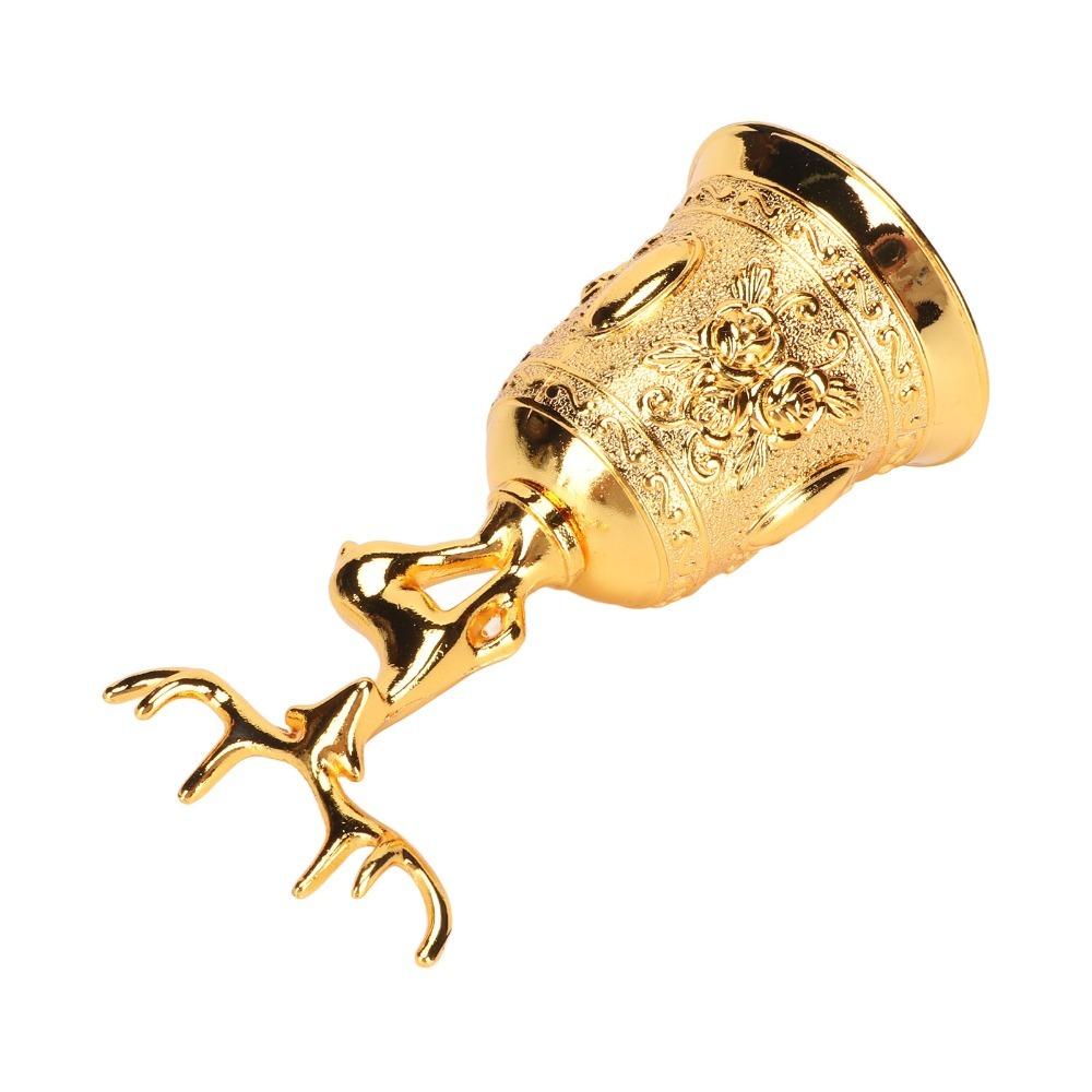 Zinc Alloy Deer Shape Hand Bell Polished Call Bell Decorative Bells Wedding Bell Reception Dinner золотой
