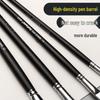 12-Piece Hog Bristle Oil Paint Brushes, Black Handles + 6-Piece Nylon Acrylic, Gouache, Watercolor Flat Brushes for Beginners