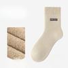Men's New Autumn and Winter Products Add Velvet and Thick Warm Heating Wool Ring Wool Tube Socks