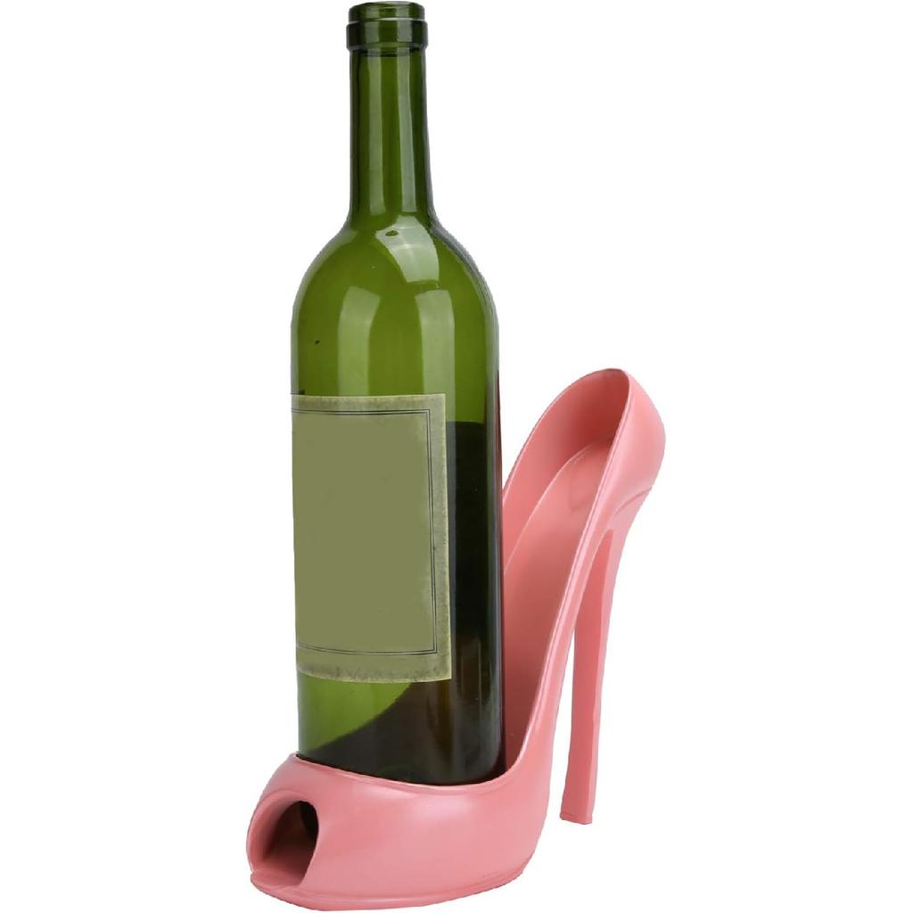 TOPINCN Wine Rack Synthetic Wine Bottle Display Holder Innovative Highheeled Shoe Shape Home Decoration Accessories()
