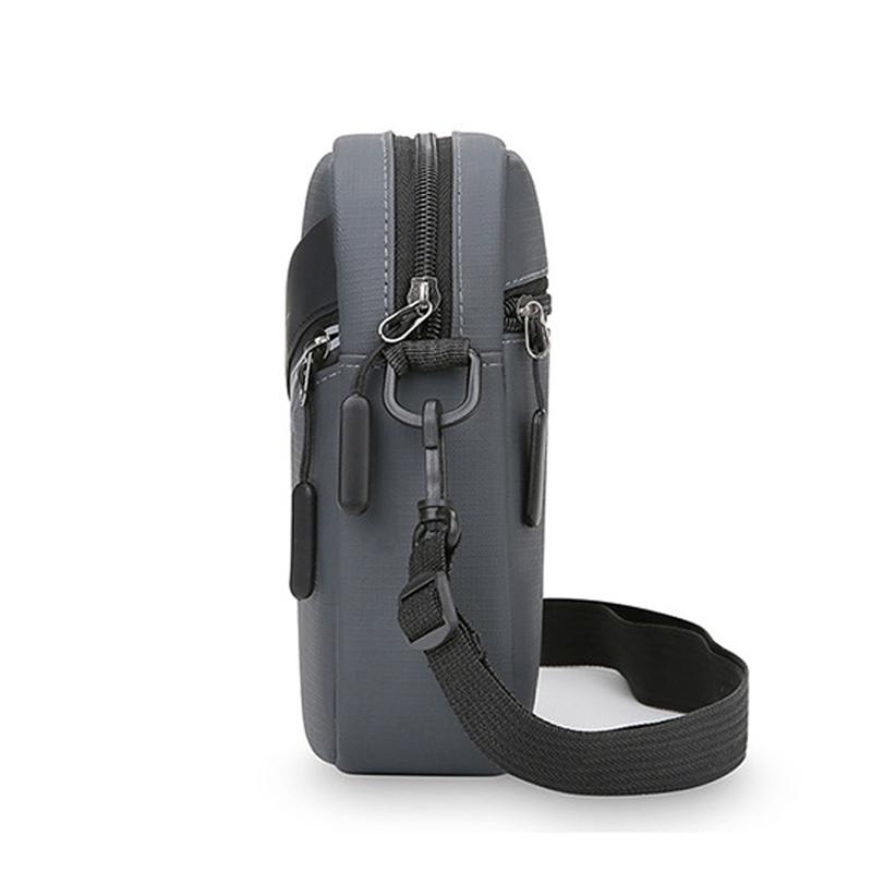 2025 New Men's Crossbody Bag Lightweight Commuting To Work Multi-layer Shoulder Bag Simple Fashion Men's Bag