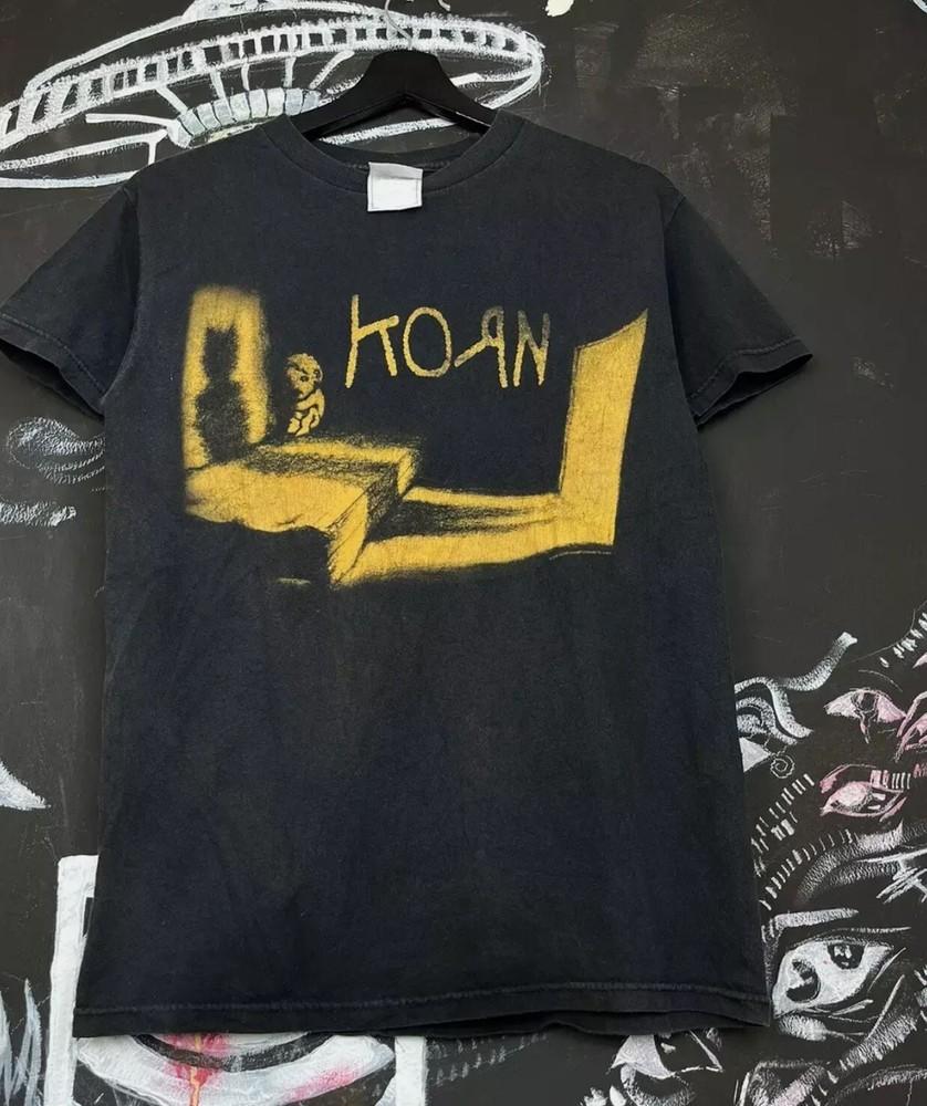 Винтажная черная футболка Korn Tour Rock Band 2002 года Размеры S-5XL Унисекс XL