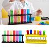 ABS Plastic Graduated Test Tubes Set Clear ABS Droppers Pipettes with Scale for Liquid Transfer School Lab Experiments