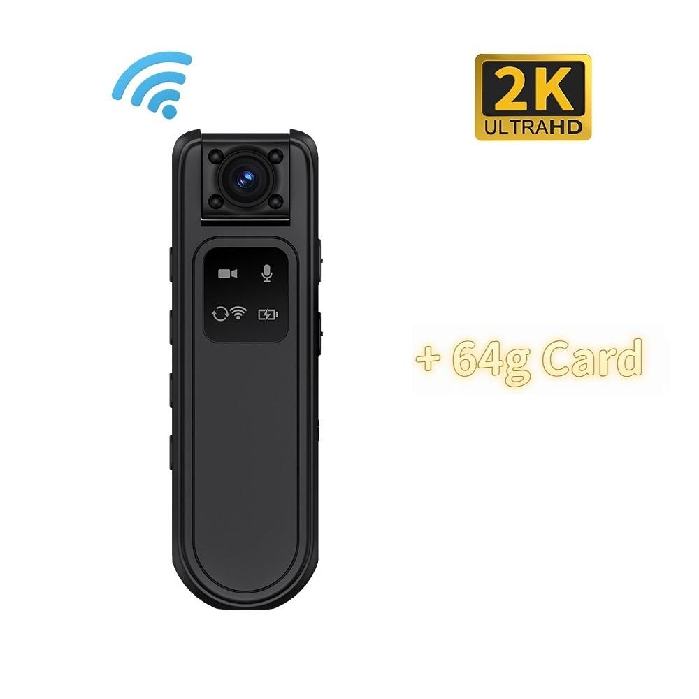 HD WiFi Camera, Night Vision Bodycam, Outdoor Sports Camera, Webcam, Rotatable Bicycle Video Recorder