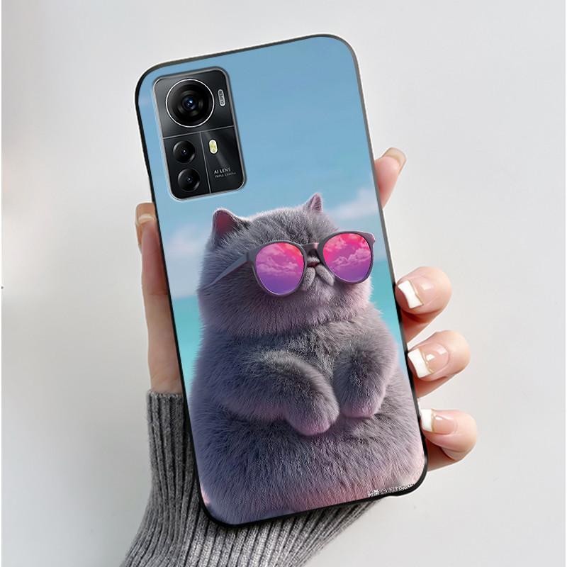 Casing For ZTE Blade A72s A7050/V41 Smart Case Luxury Dragon Cute Cool Boys Girls Black Matte Soft TPU Silicone Shell Back Cover