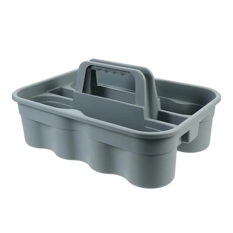 

Multi-Compartments Plastic Organizer Hand Tool Basket Easy to Use Toolbox Cleaning Basket for Home And Garden Tools