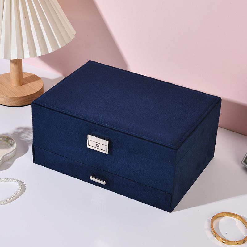 Velvet Retro Multi-Layer Jewelry Storage Box for Necklaces, Bracelets & Rings